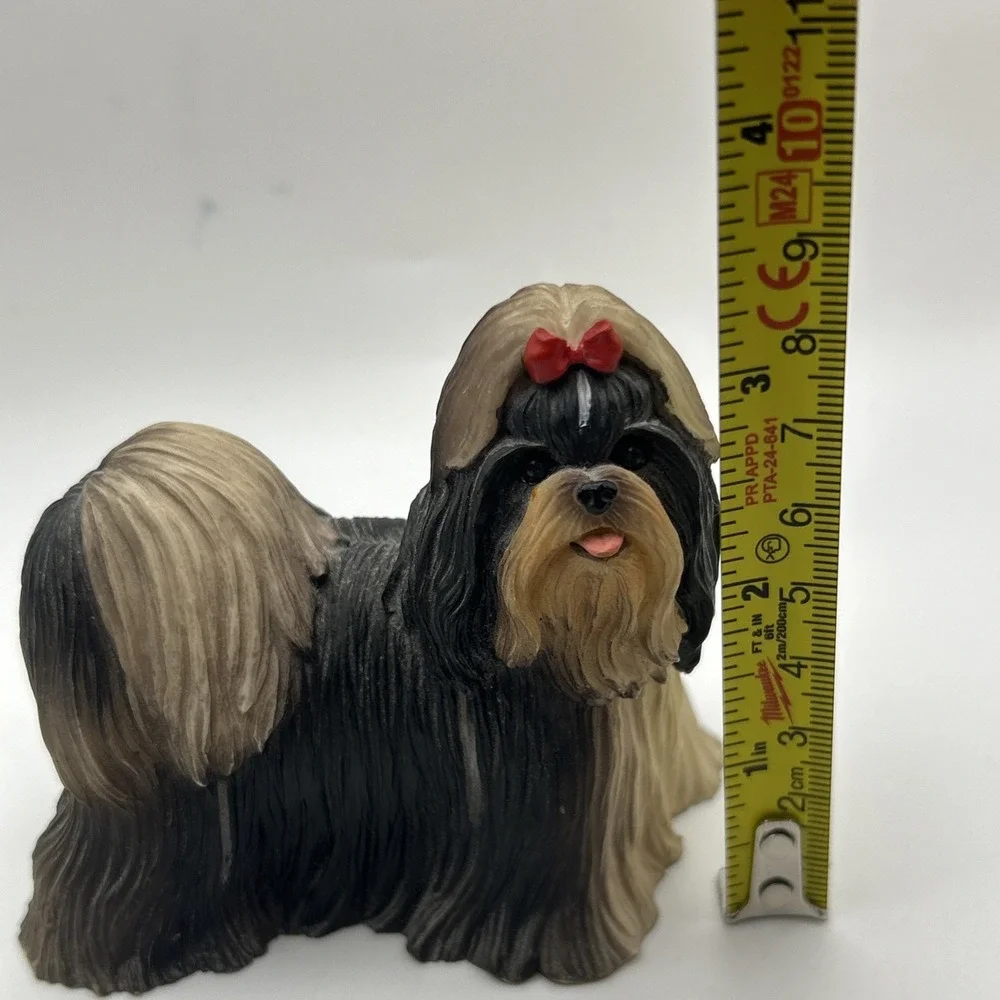 Stone Critters Shih Tzu Dog Figurine SC-1526 United Design Corp Resin‎